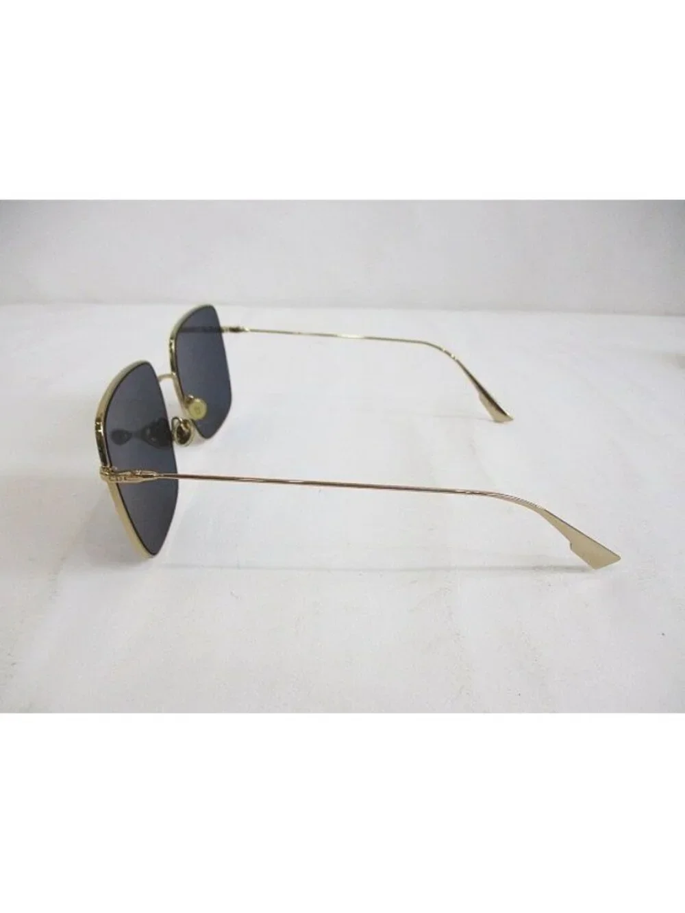 Dior Sunglasses Stellaire Metal Gold Navy Square Frame Eyewear